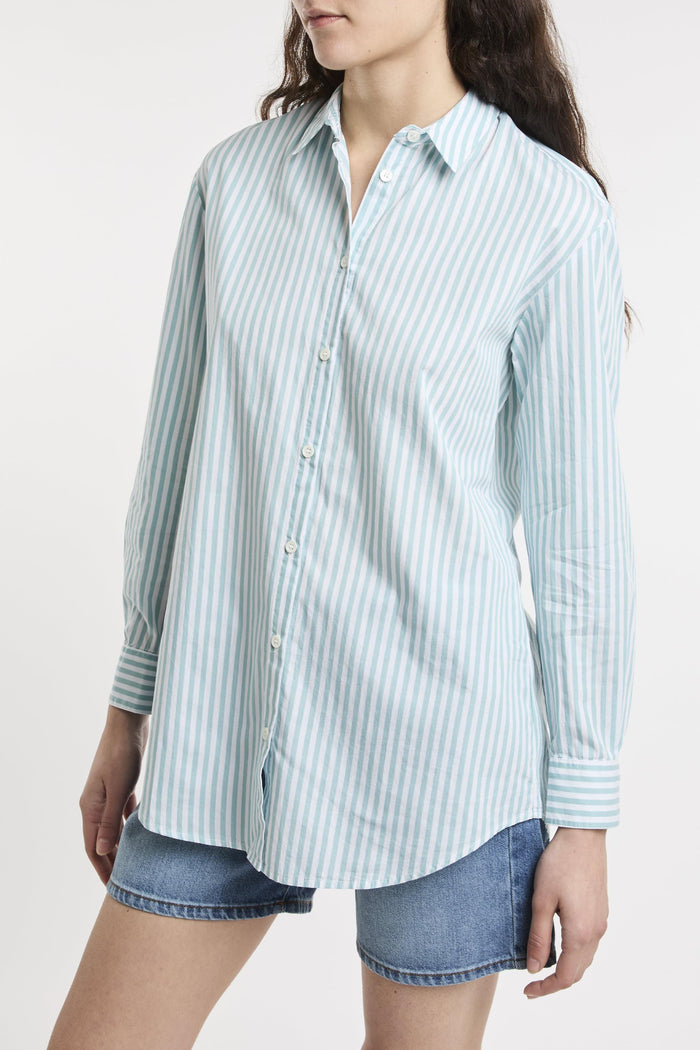 Camicia bianco/verde donna 03865h53 - 2