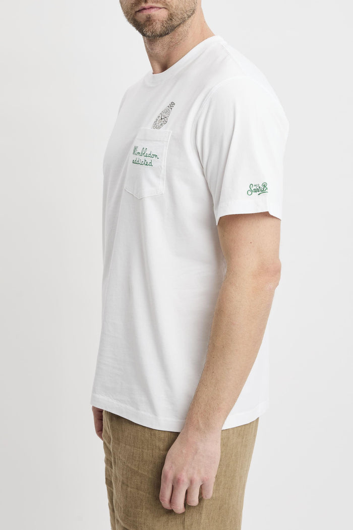 T-shirt white uomo aus000104353l01n - 5