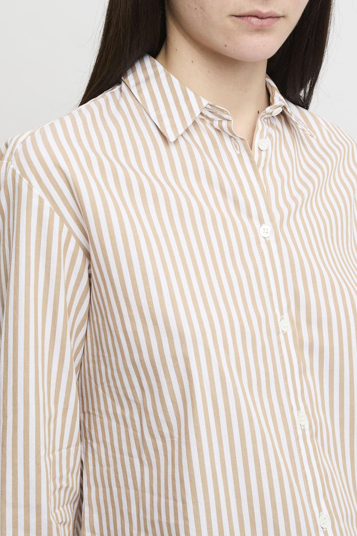 Camicia beige donna brig00100724l11 - 4