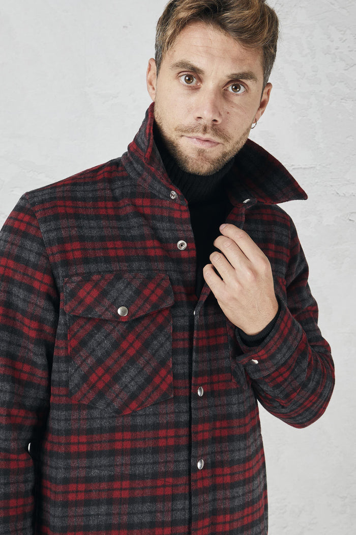 Giacca check rosso uomo uc0152tf0163888 - 4