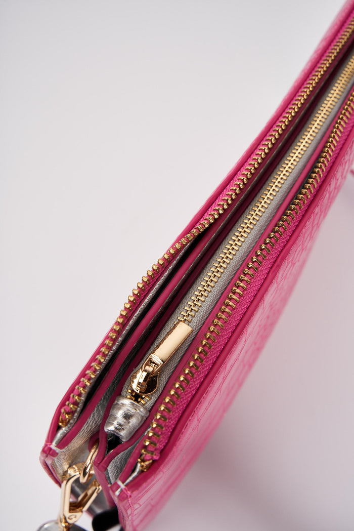 Pochette fucsia/argento donna b809euma486 - 4