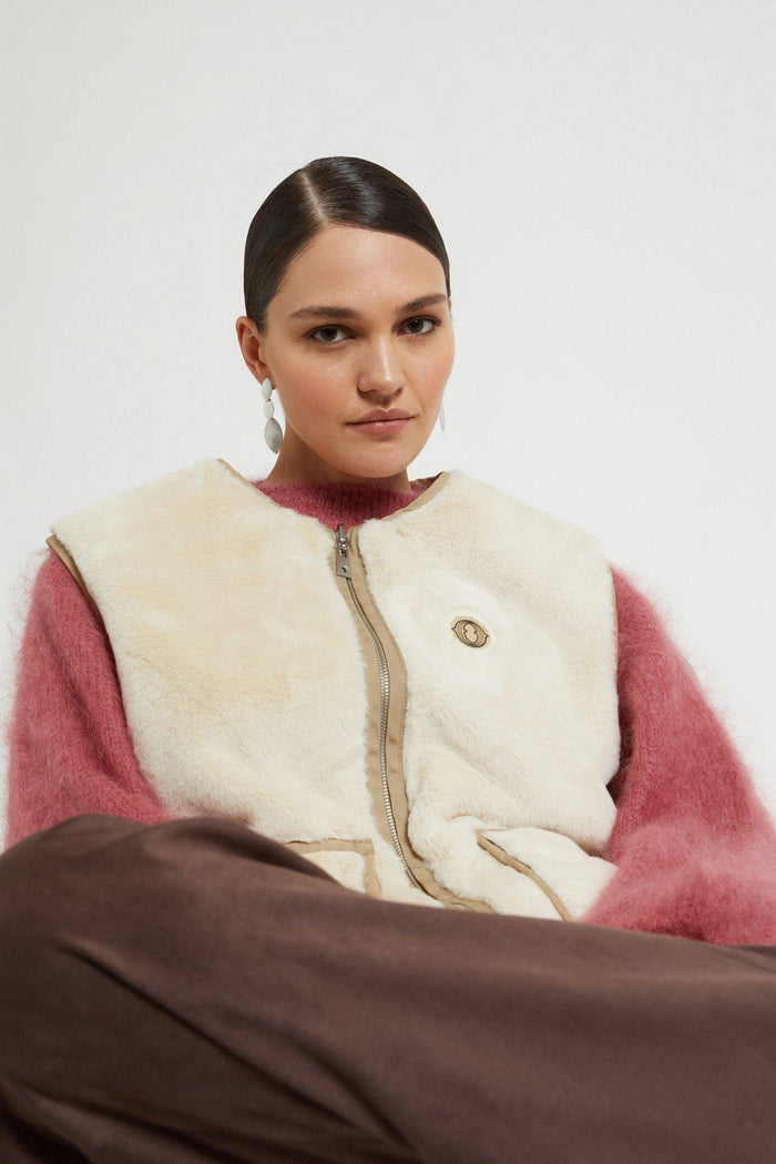 Gilet  donna og6143ecru - 5