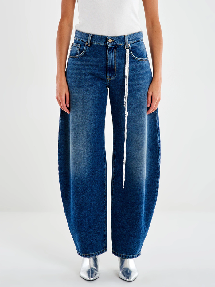 Jeans Denise ampio con catena-2