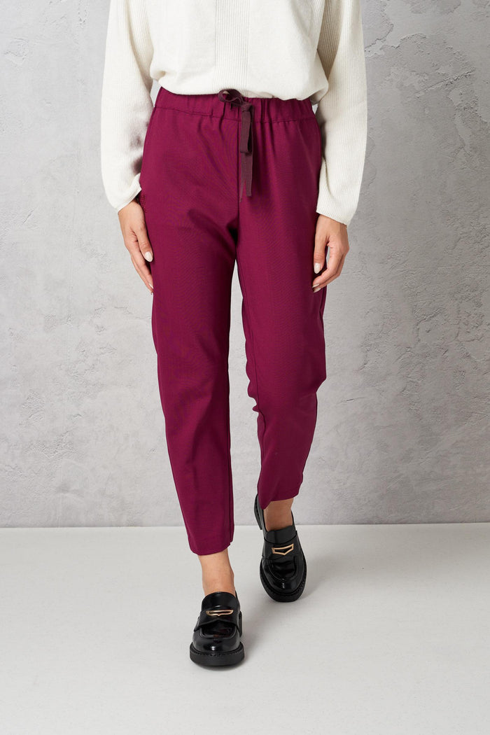 Pantalone jogger fresco di lana
