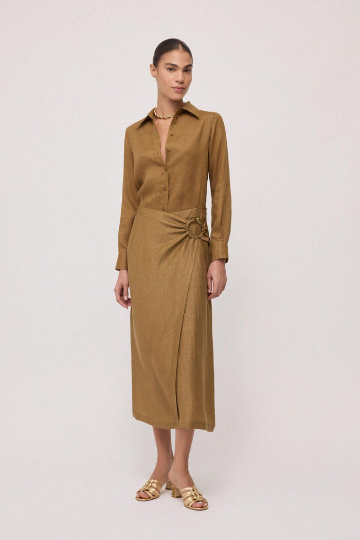 Camicia regular in lino-2