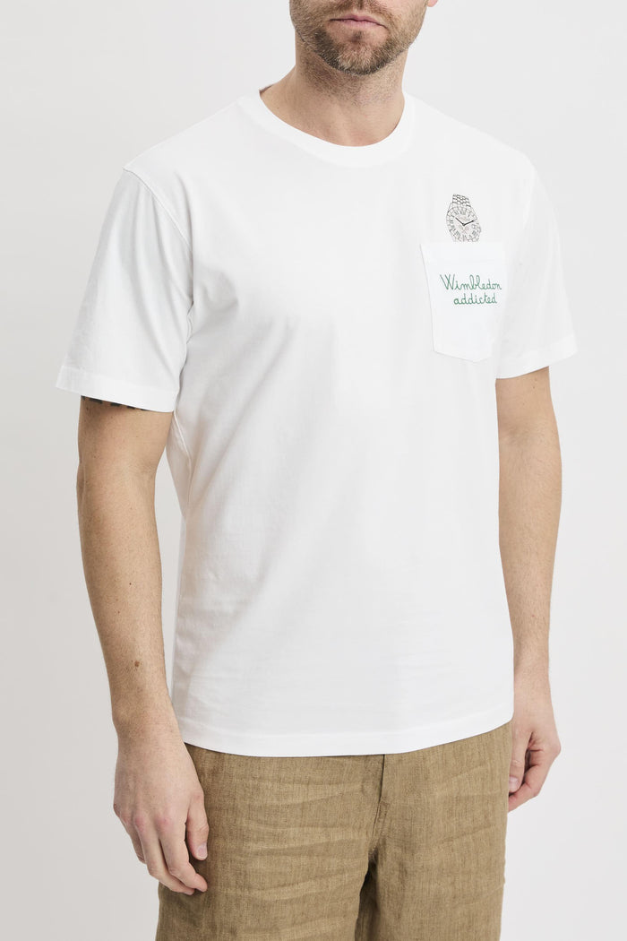 T-shirt white uomo aus000104353l01n - 2