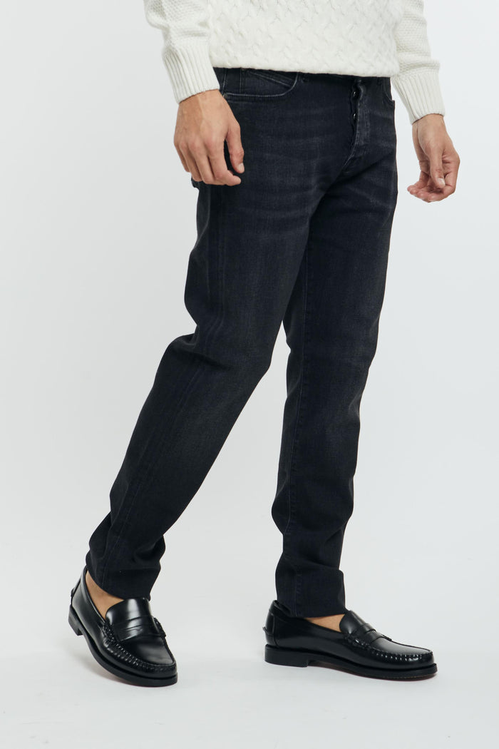Jeans denim black uomo rru118n086998 - 4