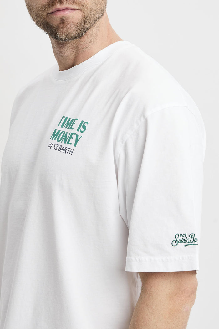 T-shirt bianca uomo dlr000101605l01n - 4
