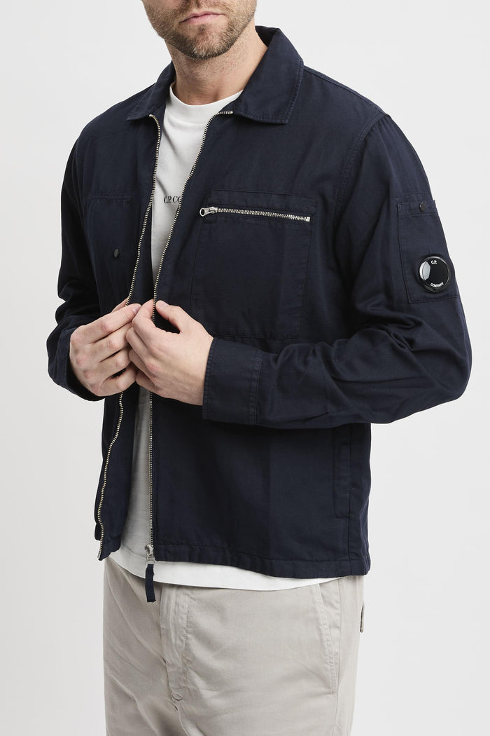 Camicia in cotone e lino-2