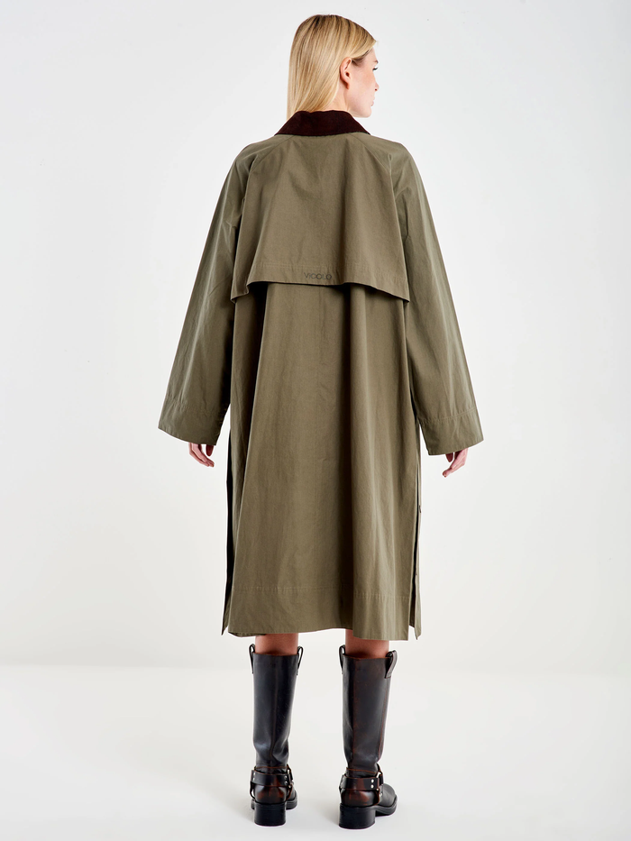 Trench  donna tab0017verde - 3