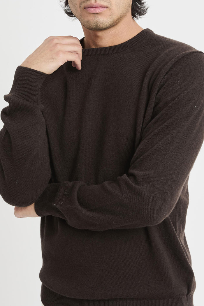 Maglia dark brown uomo rege00818h - 5