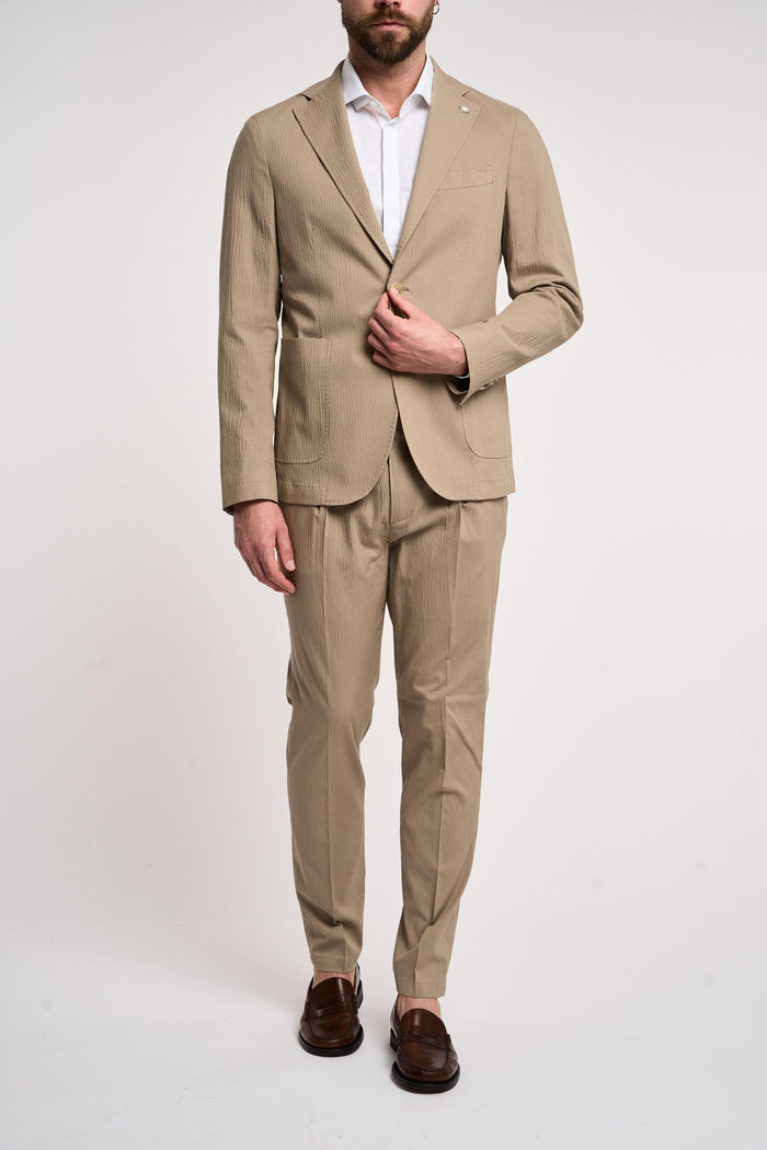 Pantalone beige uomo p168824324125 - 5