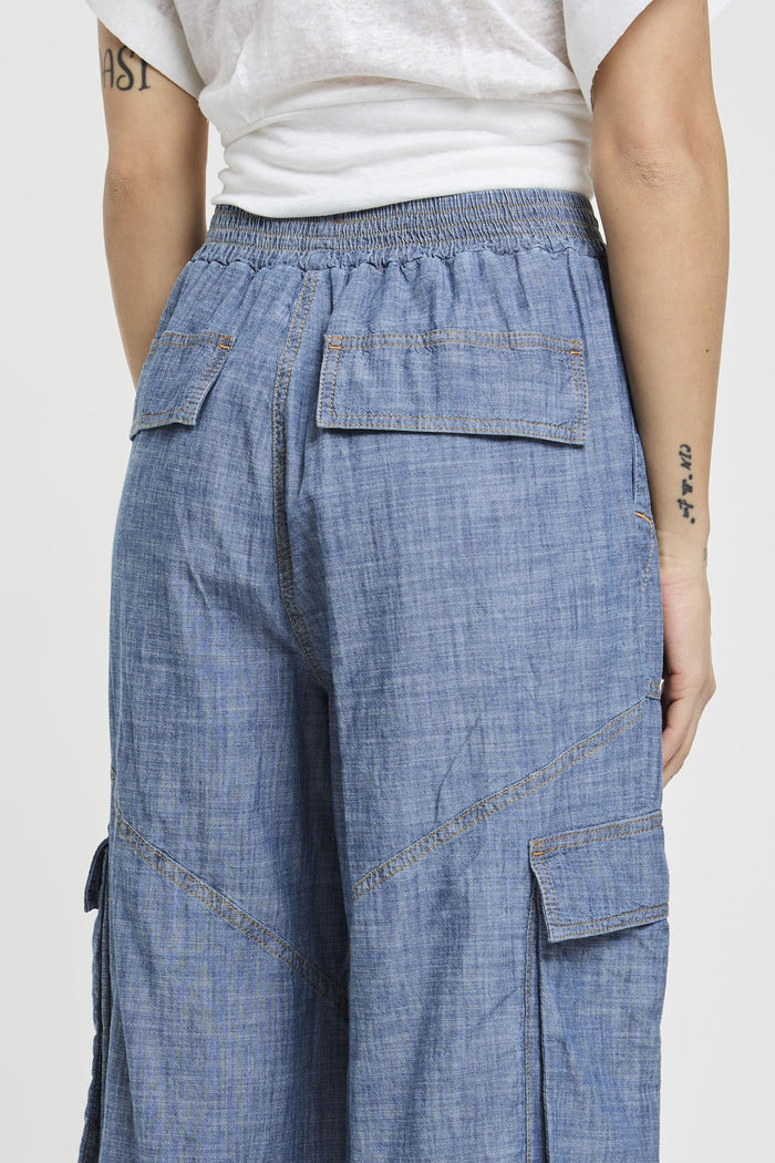 Pantalone chambray donna y14z84-0 - 5