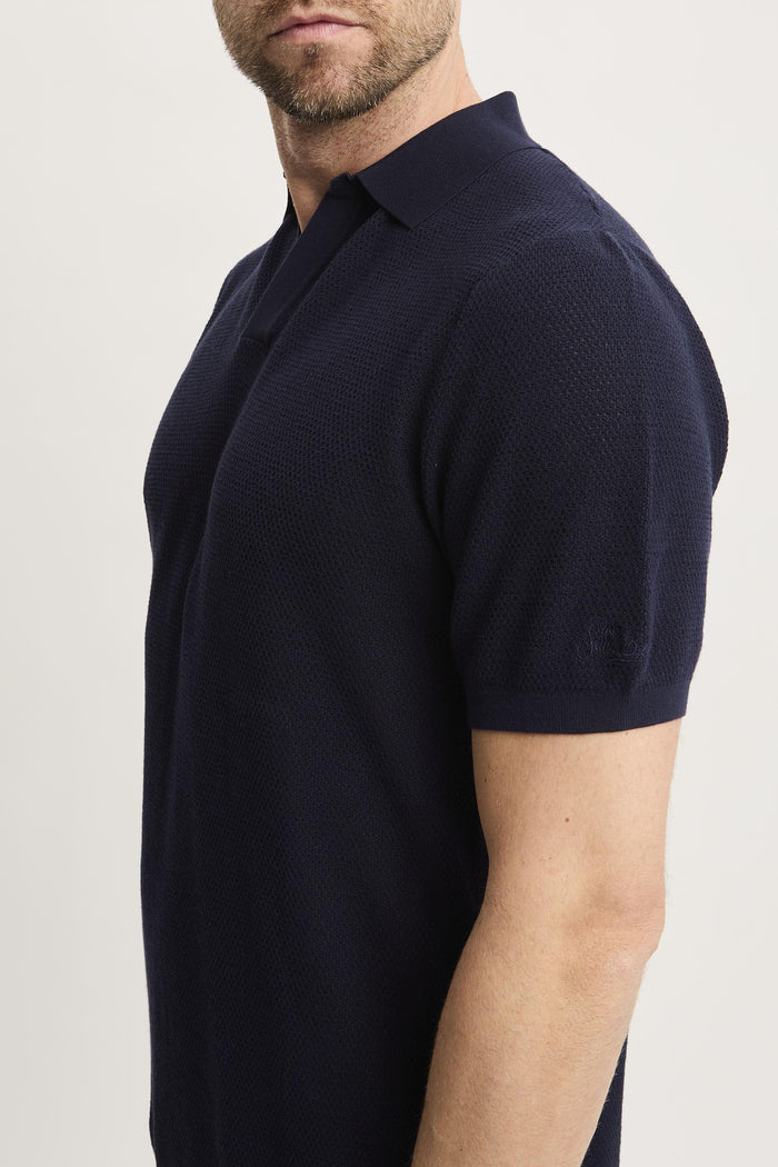 Polo blue navy uomo slo000961 - 6