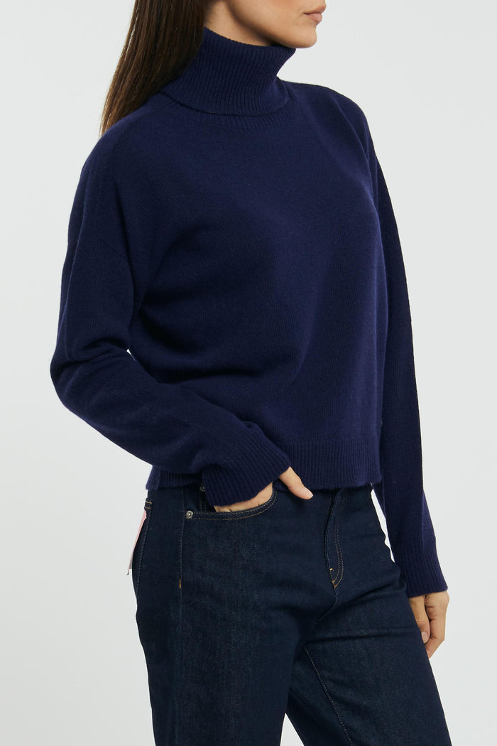 Otto d'Ame High Collar Wool/Viscose/Polyamide/Cashmere Sweater-2