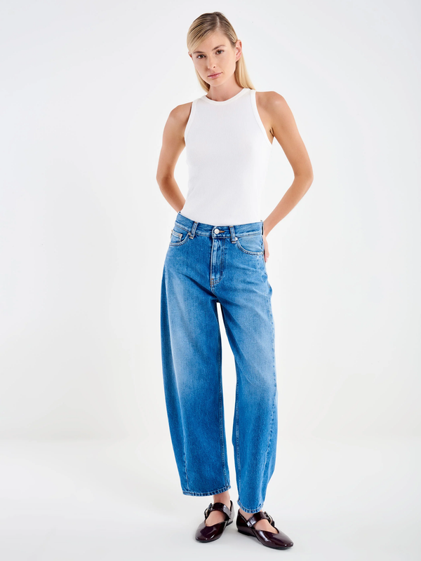 Jeans Chiara Barrel blu