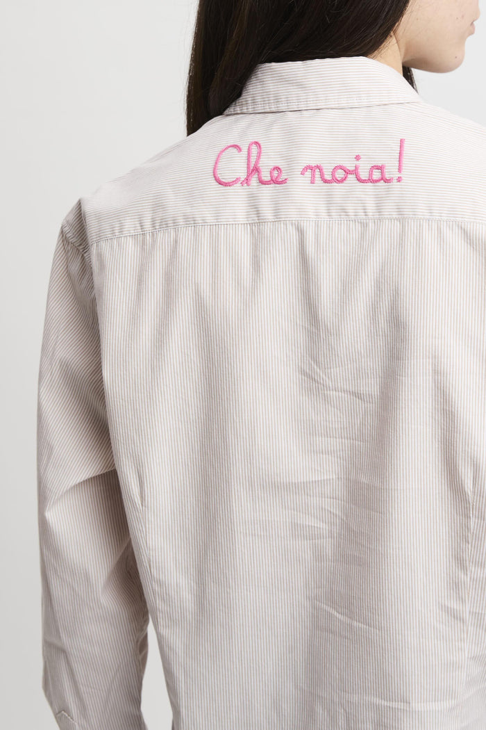 Camicia beige donna mdh00100843l11 - 5