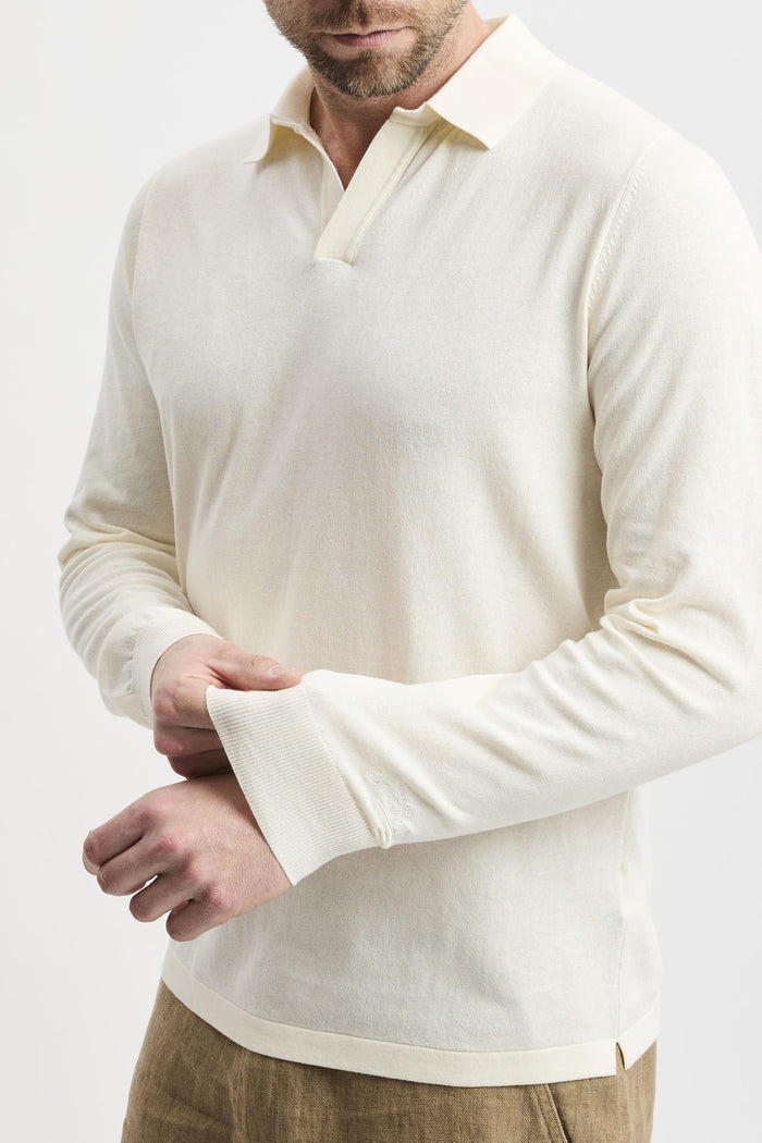 Polo cream uomo slo000310l - 5