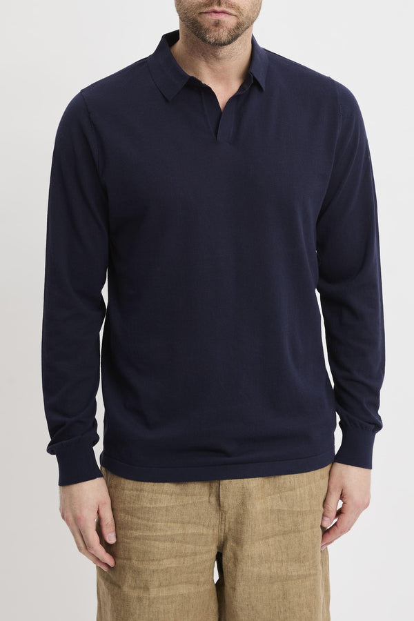 Polo blue navy uomo slo000361