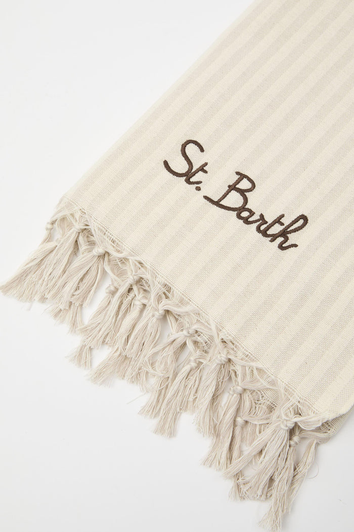 Telo mare beige uomo foul00200658l11 - 2