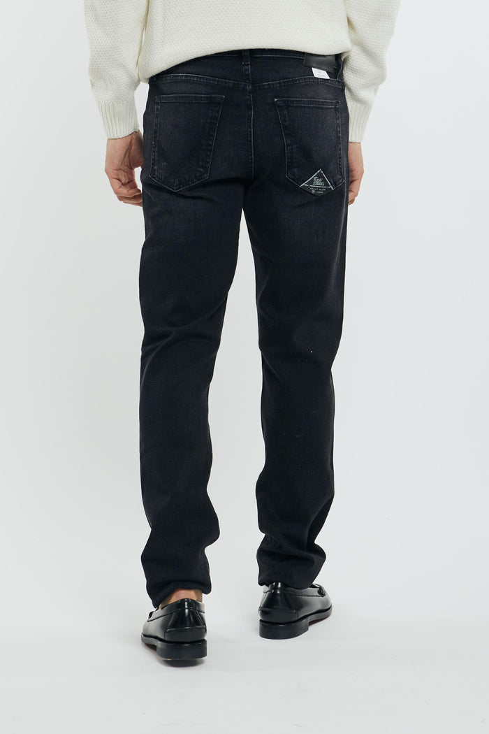 Jeans denim black uomo rru118n086998 - 7