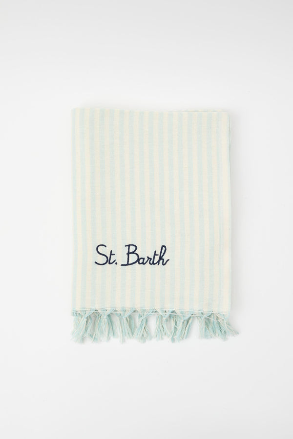 Telo mare in cotone a righe