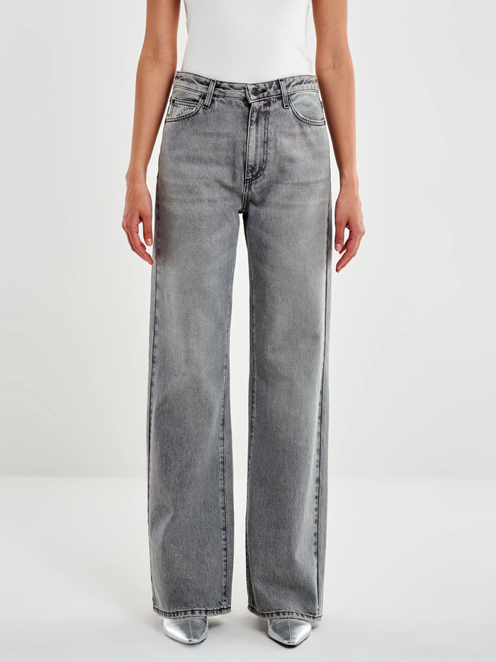 Jeans Zeno grigio con glitter