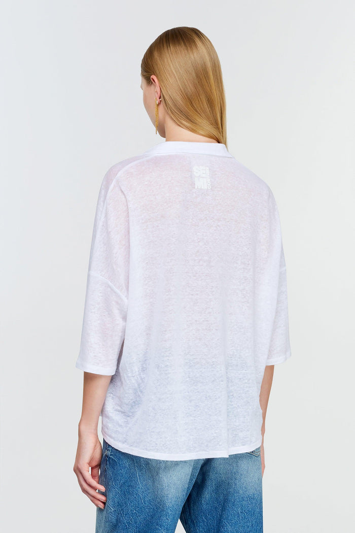 Polo bianco donna j14a01-0 - 5