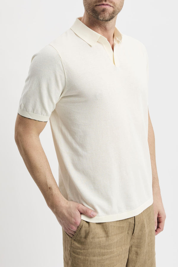 Polo cream uomo slo000110l