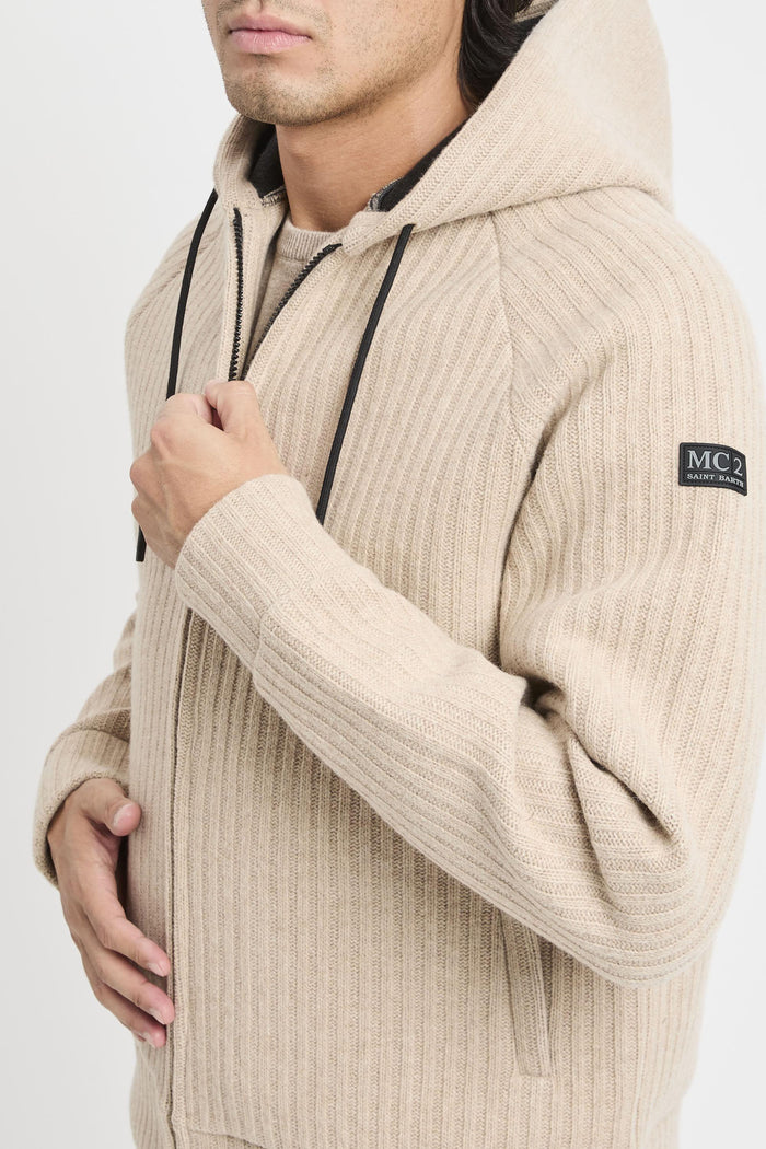 Felpa beige uomo crr000311 - 6