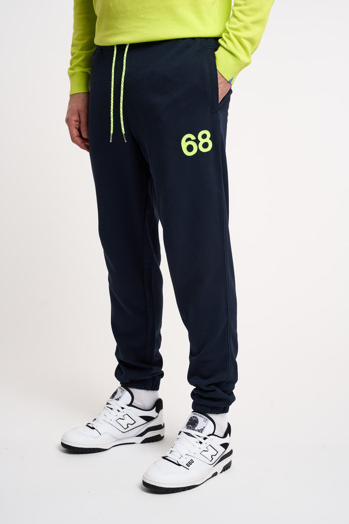 Pantalone fluo in felpa-2