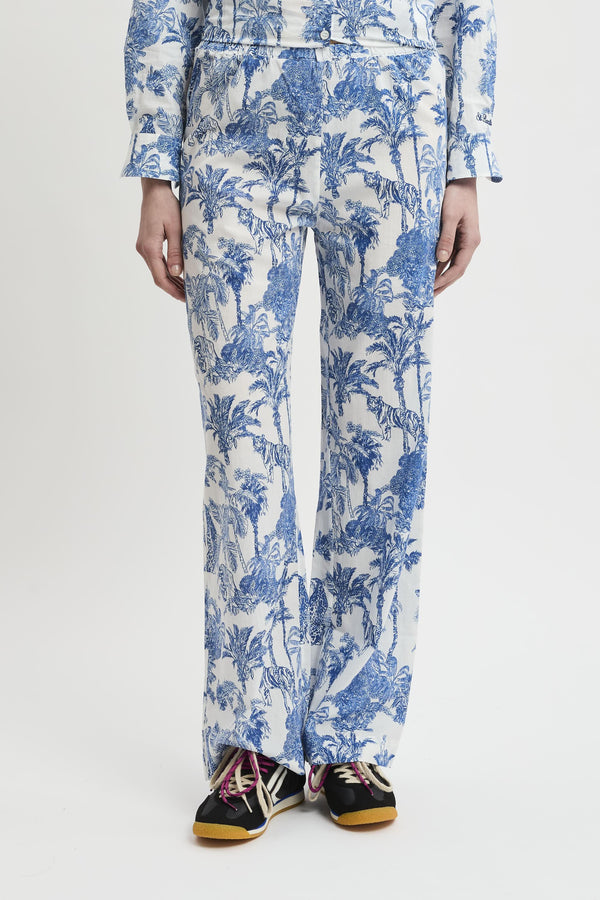 Pantalone Inez in cotone con stampa