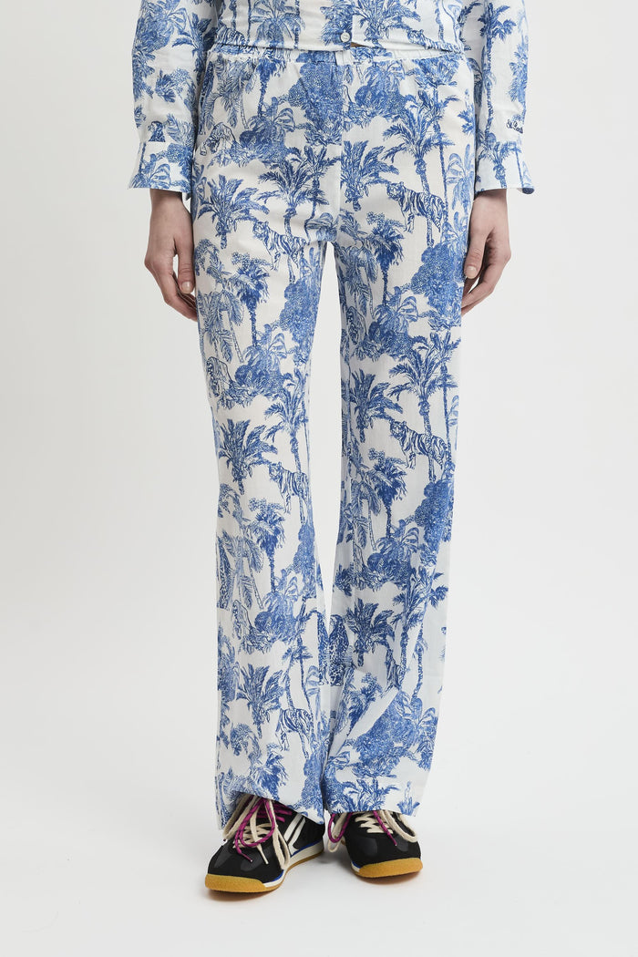 Pantalone blu donna ien000201288l01 - 1