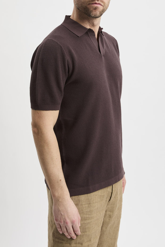 Polo brown uomo slo000918 - 3