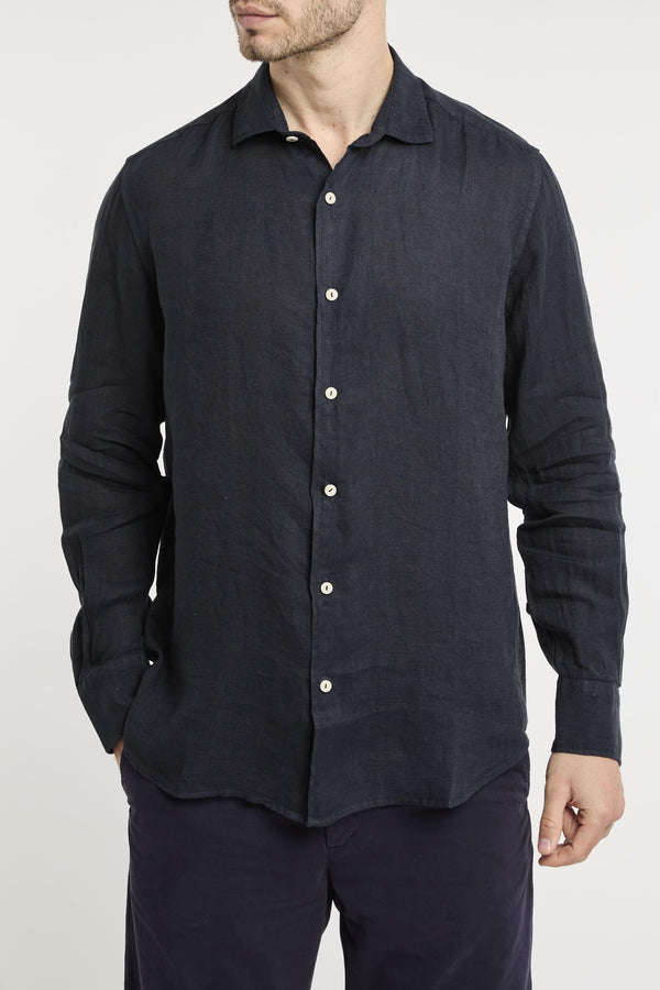 Camicia blue navy uomo 03145h61h