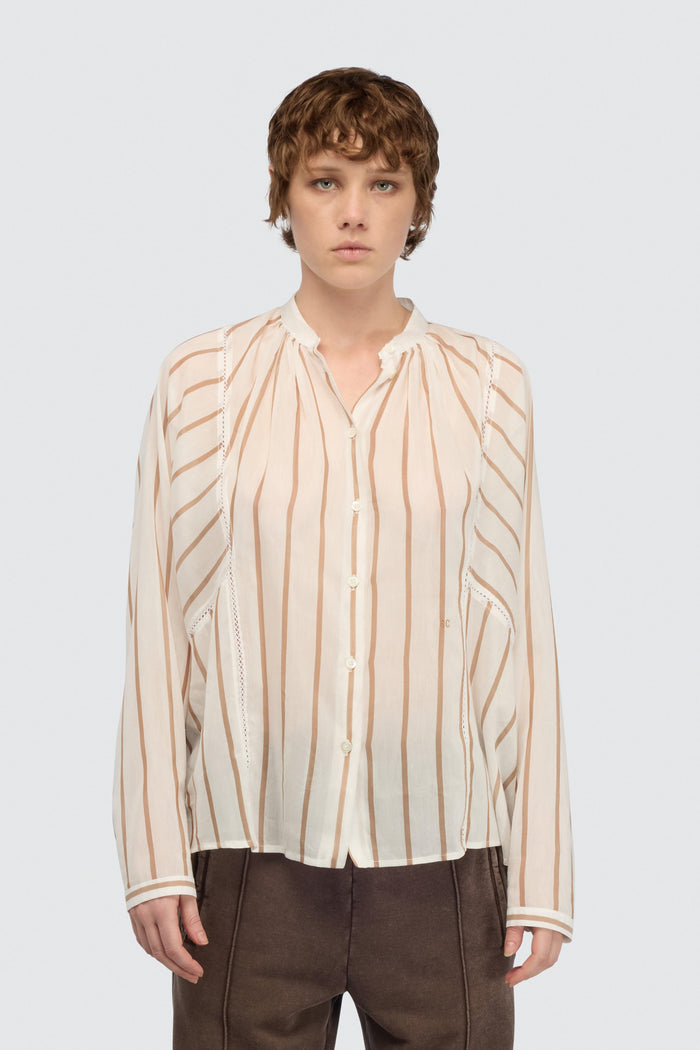 Camicia bianco/juta donna sk60rg105 - 1