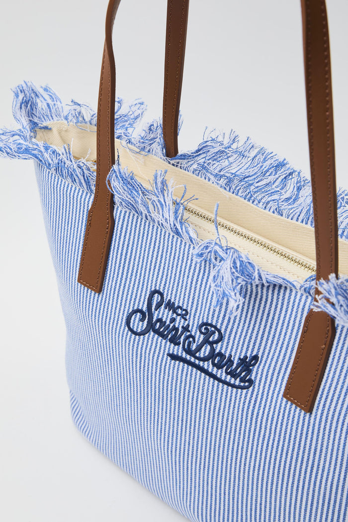 Borsa bianco/azzurro donna cbmf00101770l1761 - 4