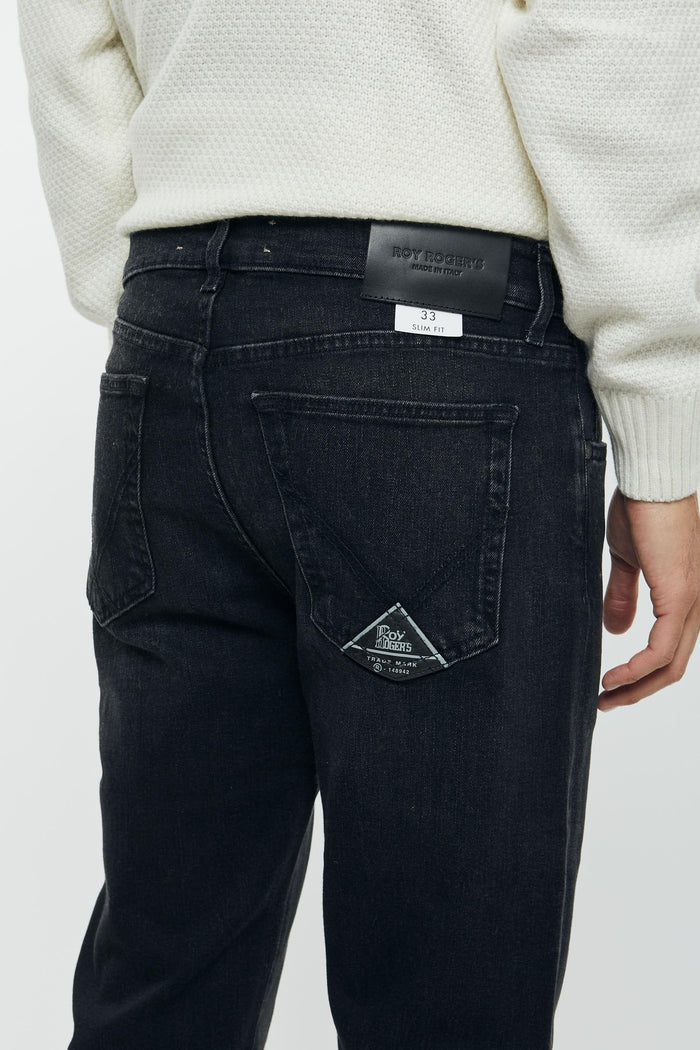 Jeans denim black uomo rru118n086998 - 6
