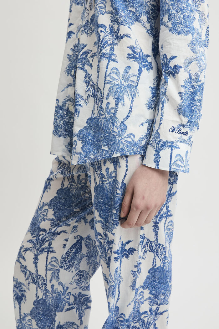Camicia blu donna brig00101288l01 - 5
