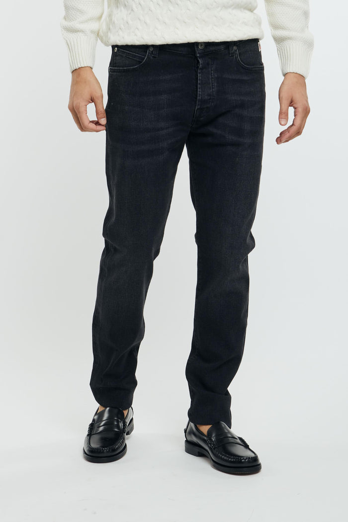 Jeans denim black uomo rru118n086998 - 3