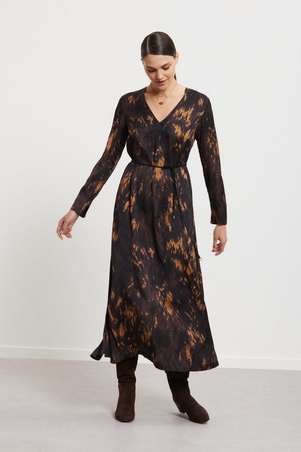 Abito midi in viscosa