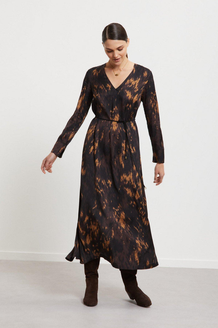 Abito midi in viscosa