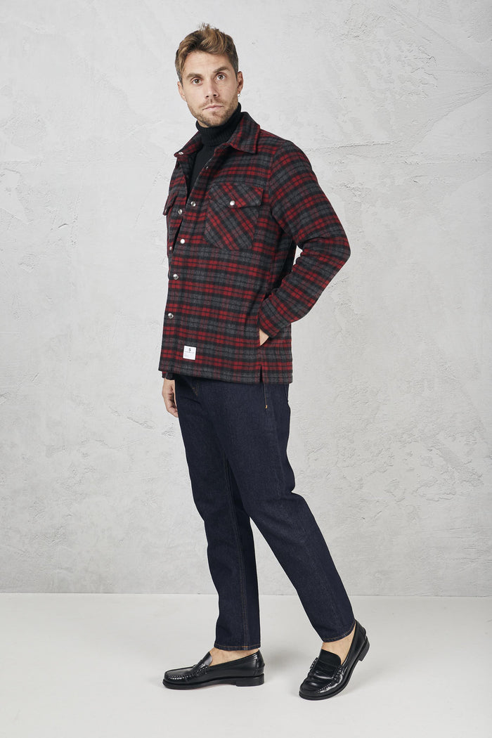 Giacca check rosso uomo uc0152tf0163888 - 8