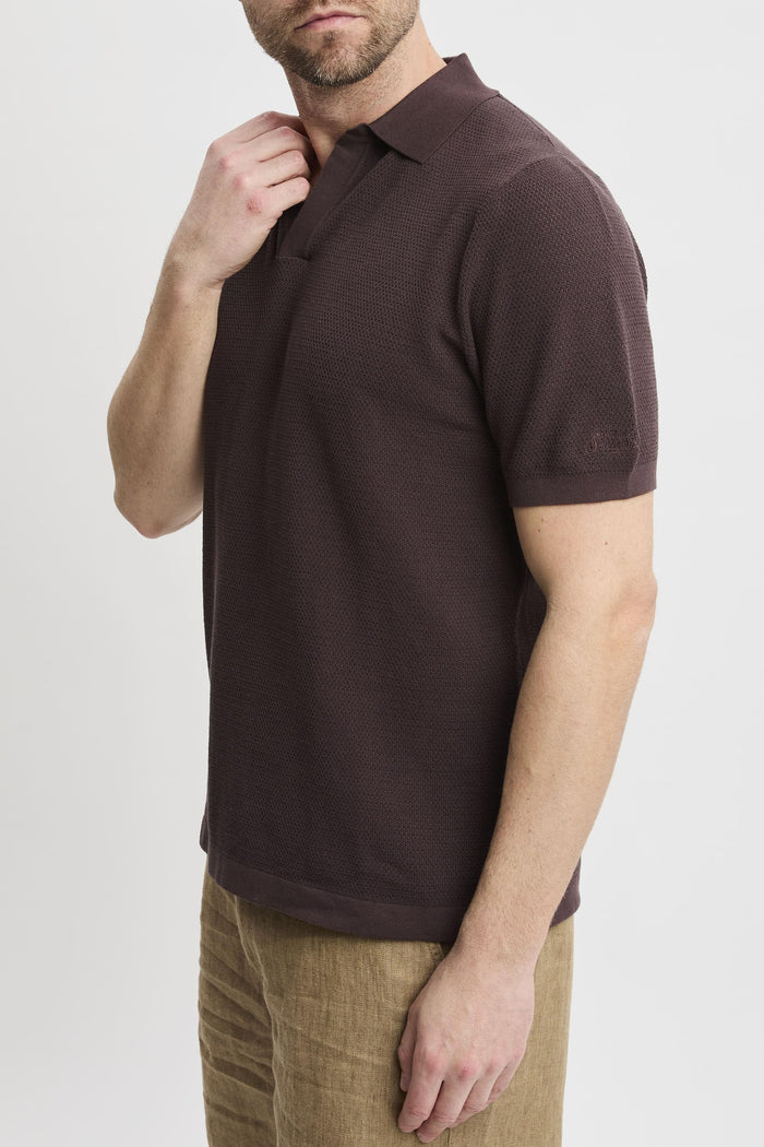 Polo brown uomo slo000918 - 4