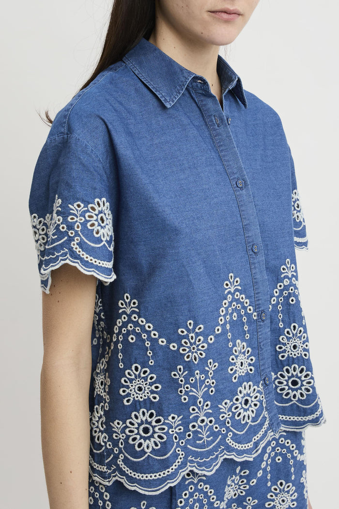 Camicia denim donna cem000100473l10 - 4