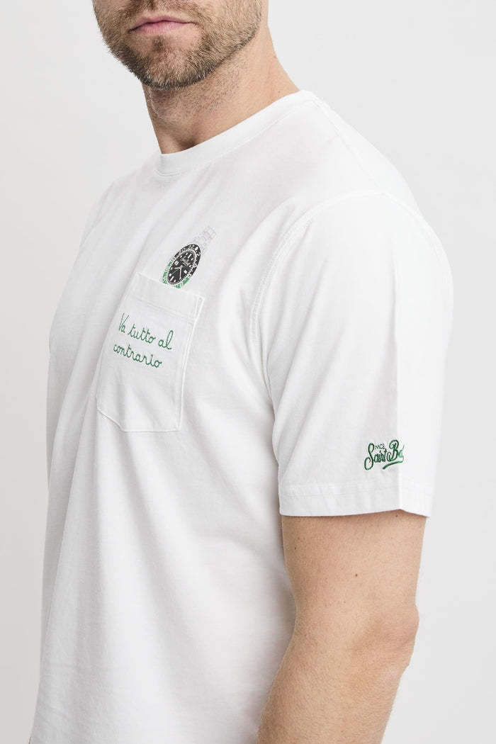 T-shirt white uomo aus000100129l01n - 5