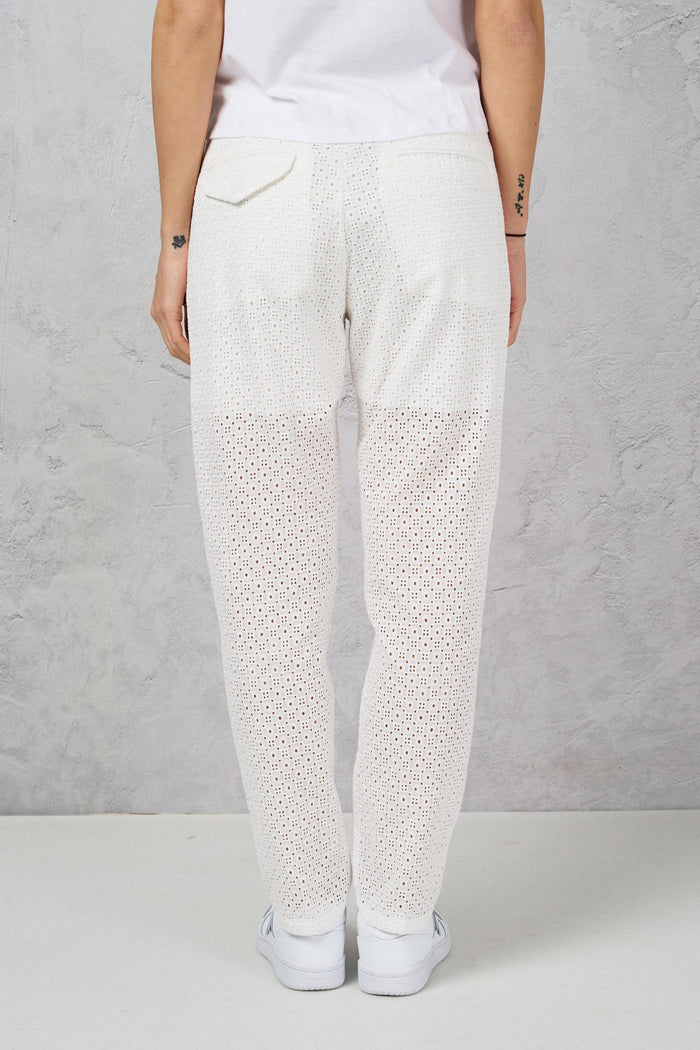 Pantalone bianco donna 23sd1630001 - 6