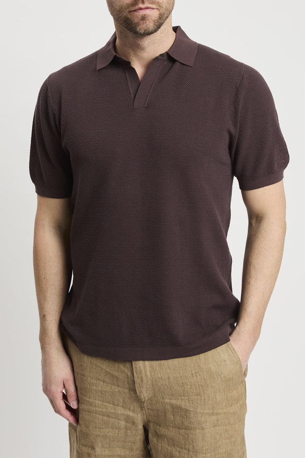 Polo brown uomo slo000918