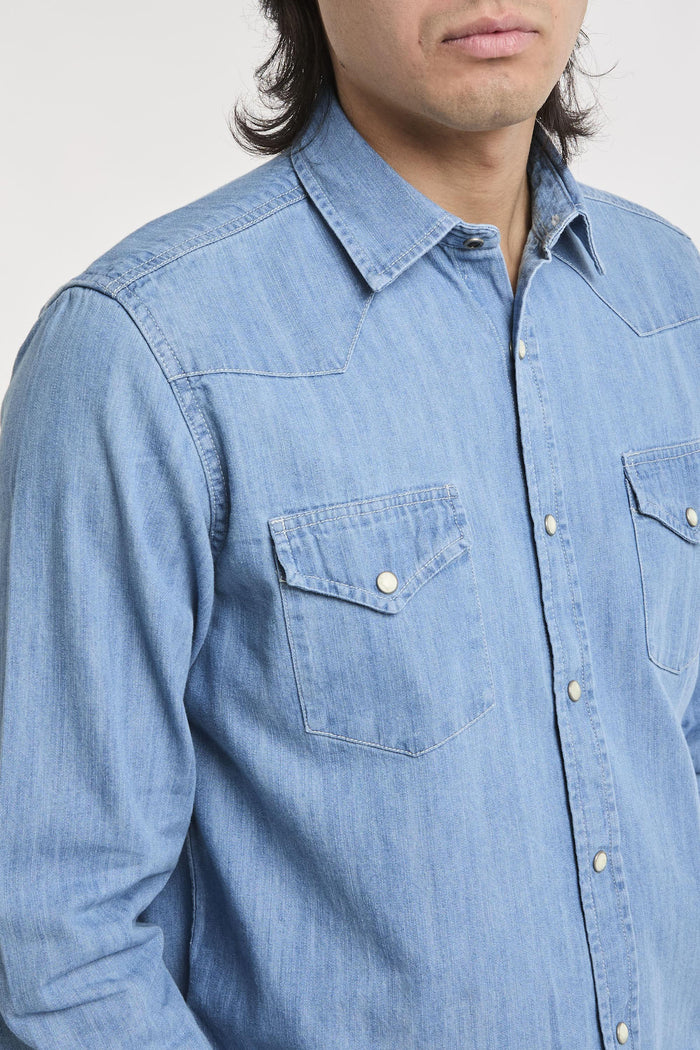 Camicia  uomo rru400cg340102denim - 5