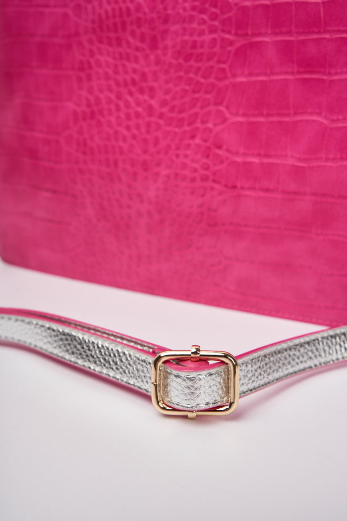 Pochette fucsia/argento donna b809euma486 - 5